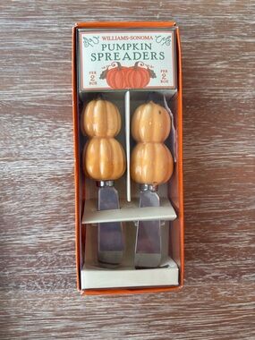 Set of 2 Vintage William Sonoma Pumpkin Spreaders